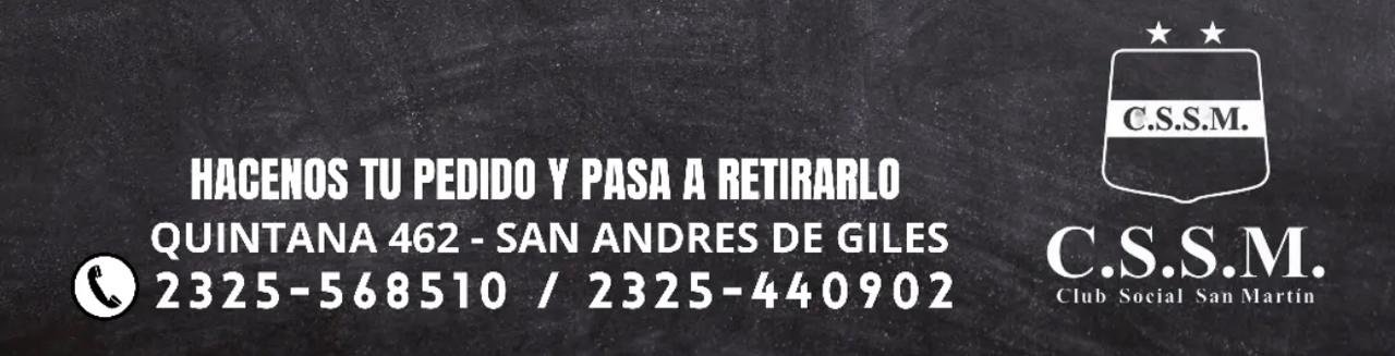 Hacenos tu pedido y pasá a retirarlo - Quintana 462, San Andrés de Giles - Tel. 2325-568510 / 2325-440902